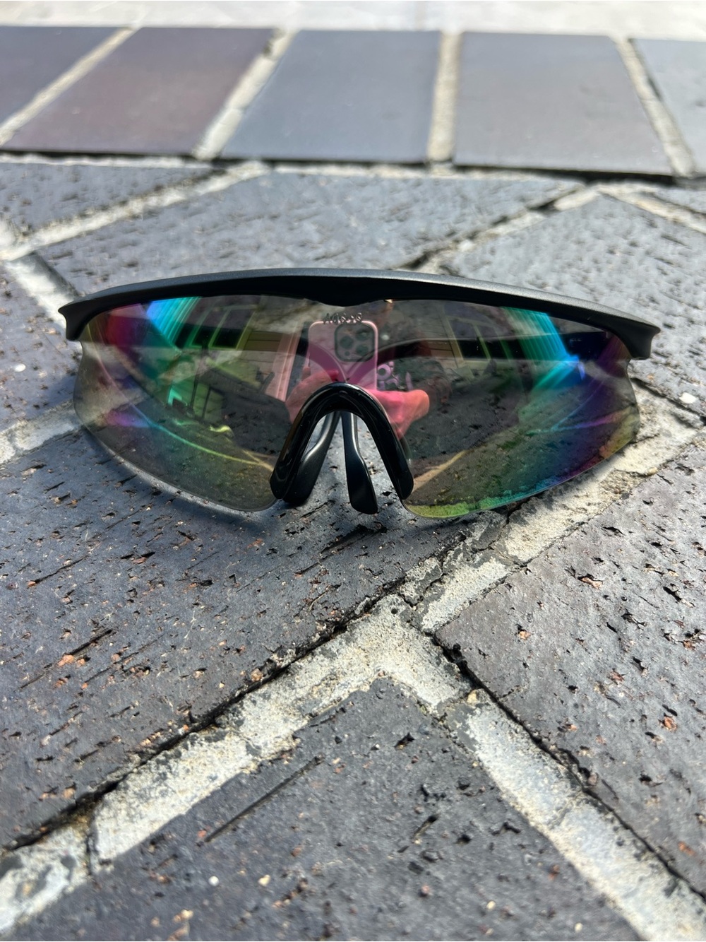 EUC AOS American Optical Safety Wraparound Reflective Sunglasses Hunting